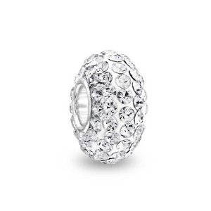 Pandora Shamballa White Crystal Charm