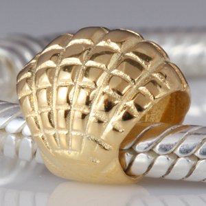 Pandora Shell Gold Plated Charm