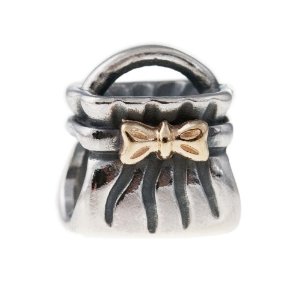 Pandora Silver And Gold Handbag Charm