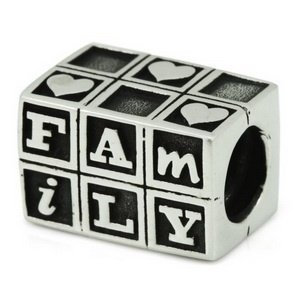 Pandora Silver Baby Blocks Family Charm