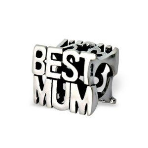Pandora Silver Best Mum Words Charm image