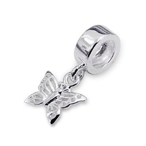 Pandora Silver Butterfly Open Wings Charm image