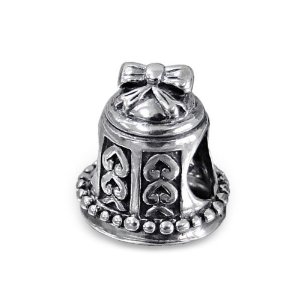 Pandora Silver Christmas Bell Bow Charm image