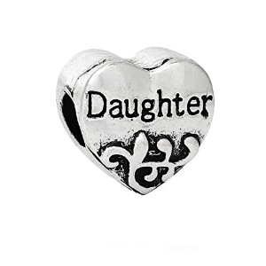 Pandora Silver Daughter Heart Charm image