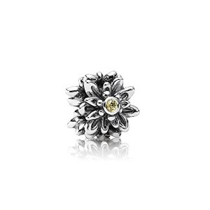 Pandora Silver Flower Crystal Charm