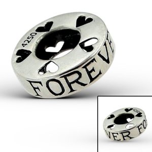 Pandora Silver Forever Mini Hearts Charm