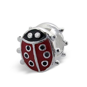 Pandora Silver Ladybird Insect Polka Dot Charm