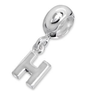 Pandora Silver Letter H Hanging Charm image