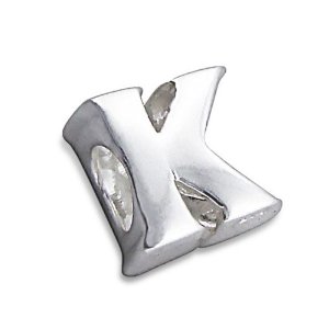 Pandora Silver Letter K 3D Charm image