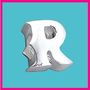 Pandora Silver Letter R Charm image