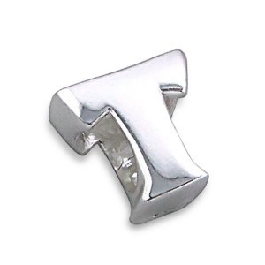 Pandora Silver Letter T 3D Charm image