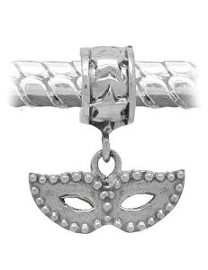 Pandora Silver Masquerade Theatre Mask Charm