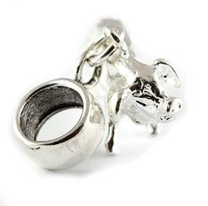 Pandora Silver Pig Dangle Charm