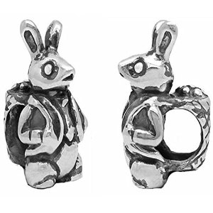 Pandora Silver Rabbit With Bag Charm image