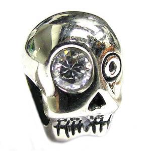 Pandora Silver Scary Skull Charm image