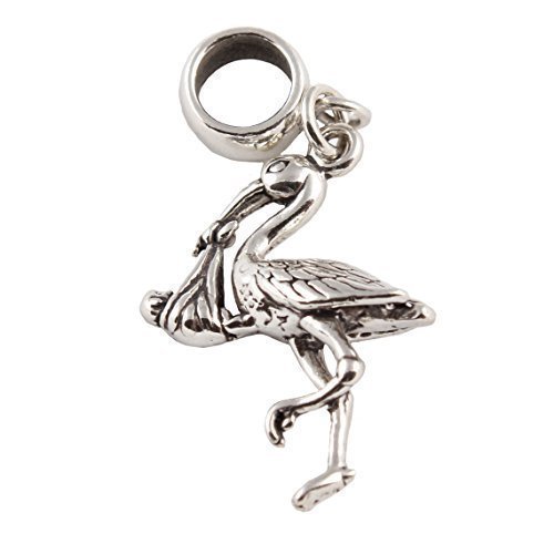 Pandora Silver Stork With Baby Charm image