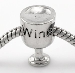 Pandora Silver Wine Glass Charm