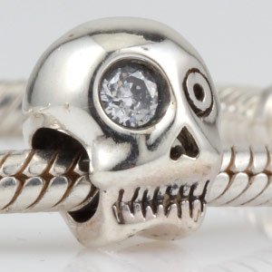 Pandora Skull Crystal Eye Charm
