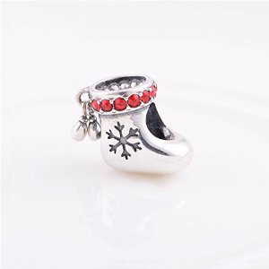 Pandora Snow Boot Red CZ Charm image