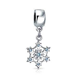 Pandora Snowflake CZ Dangle Charm