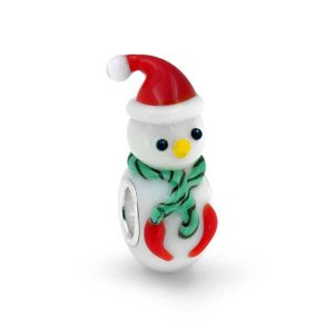 Pandora Snowman 3D Glass Charm image