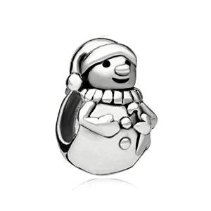 Pandora Snowman Silver Charm BEad