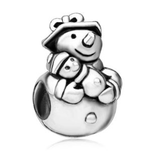 Pandora Snowman With Baby Charm image