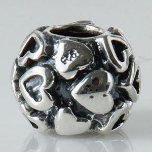 Pandora Solid Open Hearts Charm