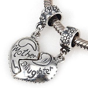 Pandora Solid Silver Mother And Daughter Separable Charm