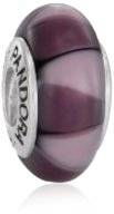 Pandora Solid Silver Purple Crystal Clover Charm