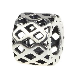 Pandora Spacer Lattice Rhombus Patterns Charm