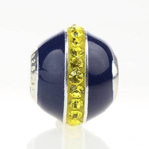 Pandora Sparkling Blue Yellow Crystals Charm