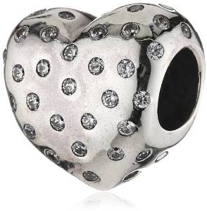 Pandora Sparkling Heart Charm