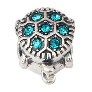 Pandora Sparkling Turquoise Crystal Swarovski Charm
