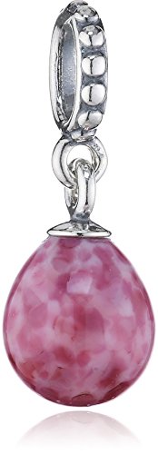 Pandora Speckled Beauty Pink Murano Glass Dangle Charm