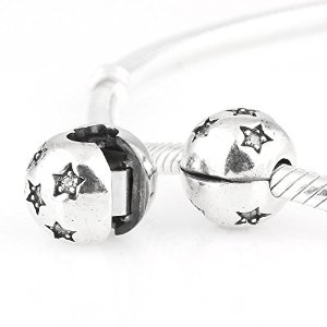Pandora Stars Engraved Stopper Charm