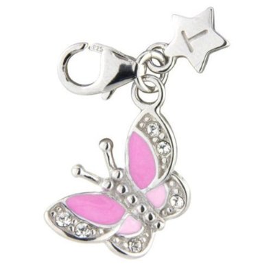 Pandora Sterling Silver Butterfly With Star Charm image
