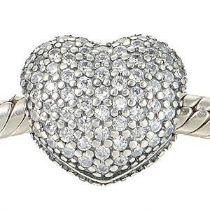 Pandora Sterling Silver Hearts Clip On Charm