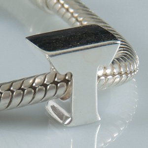 Pandora Sterling Silver Letter T Charm image