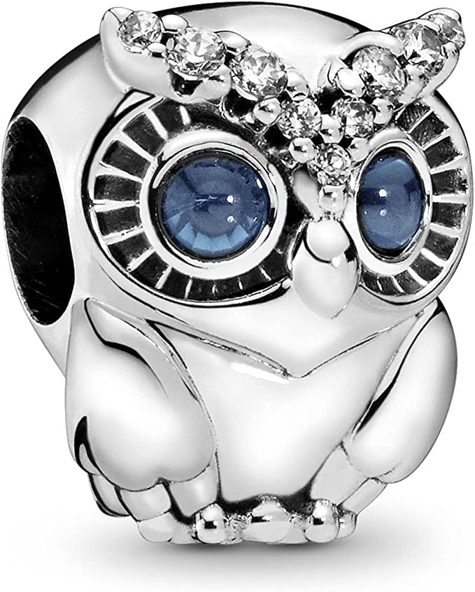 Pandora Sterling Silver Owl Slide On Charm image