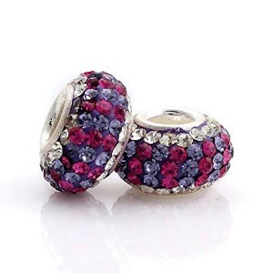 Pandora Swarovski Clear Fuchsia Tanzanite Charm image