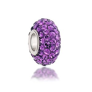 Pandora Swarovski Crystal Purple Ball Charm image