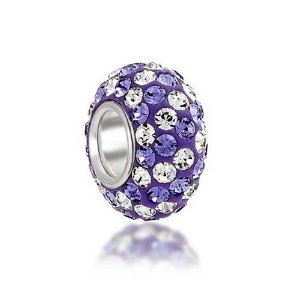 Pandora Swarovski Crystal Purple Stripe Charm image