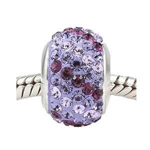 Pandora Swarovski Pink And Purple Crystal Charm image