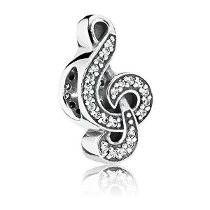 Pandora Sweet Music Silver CZ Charm