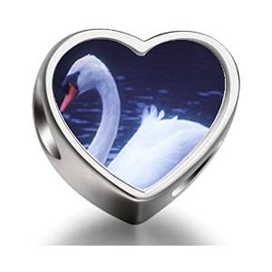 Pandora Swimming Swan Photo Charm