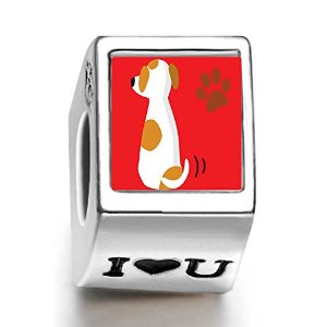 Pandora Terrier Dog Photo Love Charm image