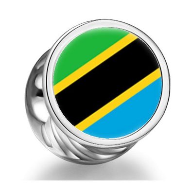 Pandora The United Republic Of Tanzania Flag Photo Charm