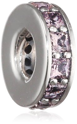 Pandora Tiny White Crystal Spacer Charm image