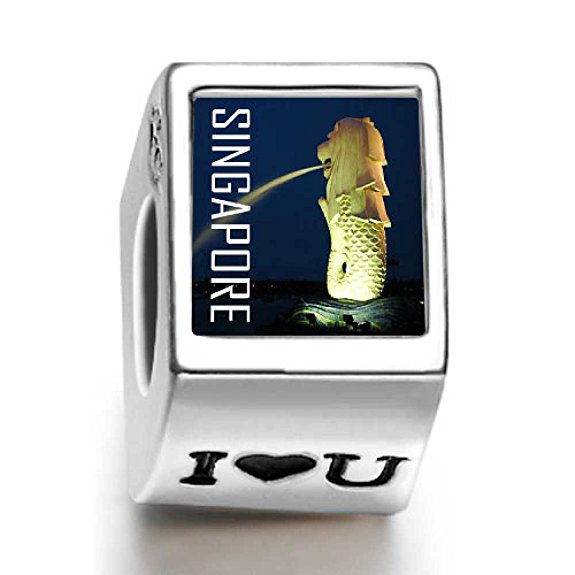 Pandora Travel Merlion Singapore Photo Charm image